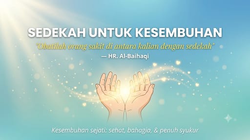 sembuhkan penyakit dengan sedekah